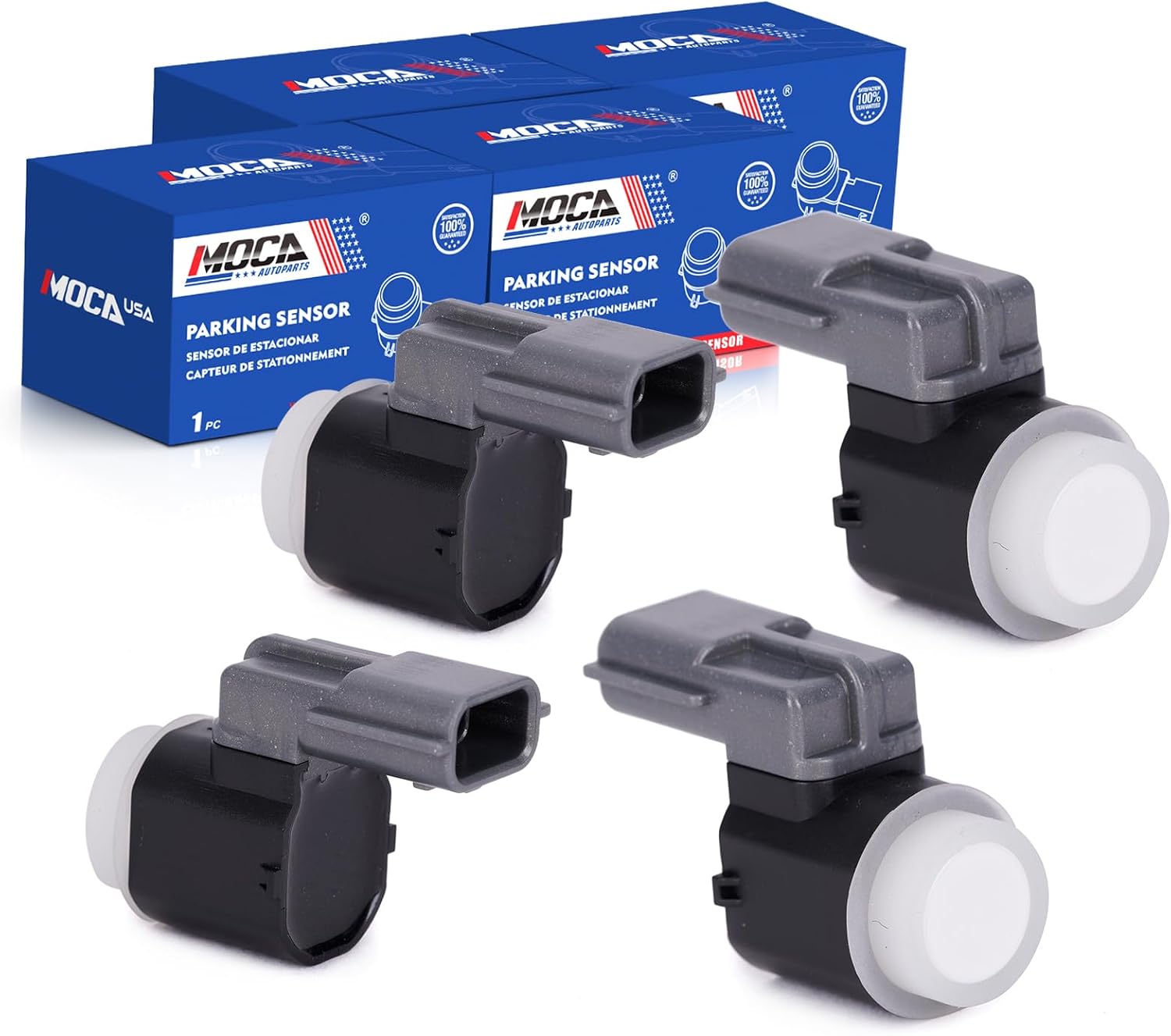 MOCA 4PCS Reverse Backup Parking Assist Sensor Compatible with 2016-2024 for INFINITI Q50 3.0L, 2017-2022 Q60 3.0L, 2014-2021 Q50 3.5L, 2017-2021 for Nissan TITAN 5.6L, 2016-2019 TITAN XD 5.0L