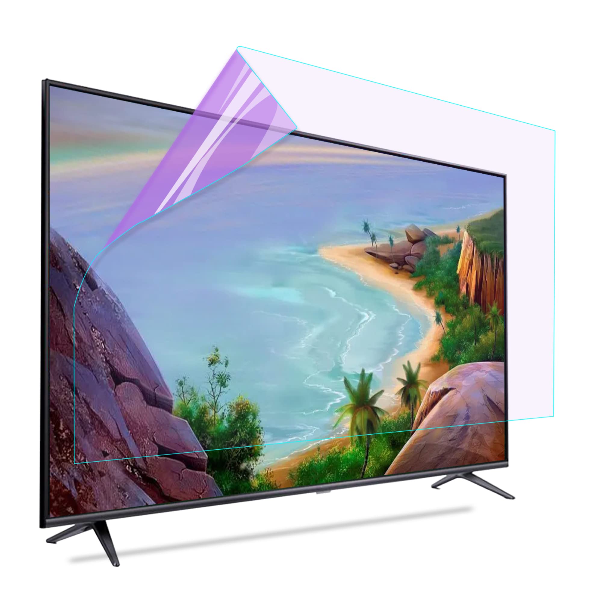 Osłona ekranu Smart TV, Folia ochronna na ekran telewizora 50-65 cali do telewizorów LCD LED OLED QLED HDTV(50in 1095x616mm)