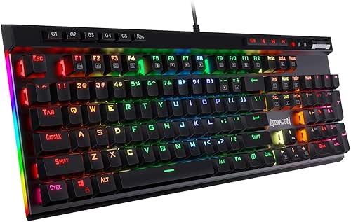 Redragon K580 VATA RGB LED Backlit Mechanical Gaming Keyboard with