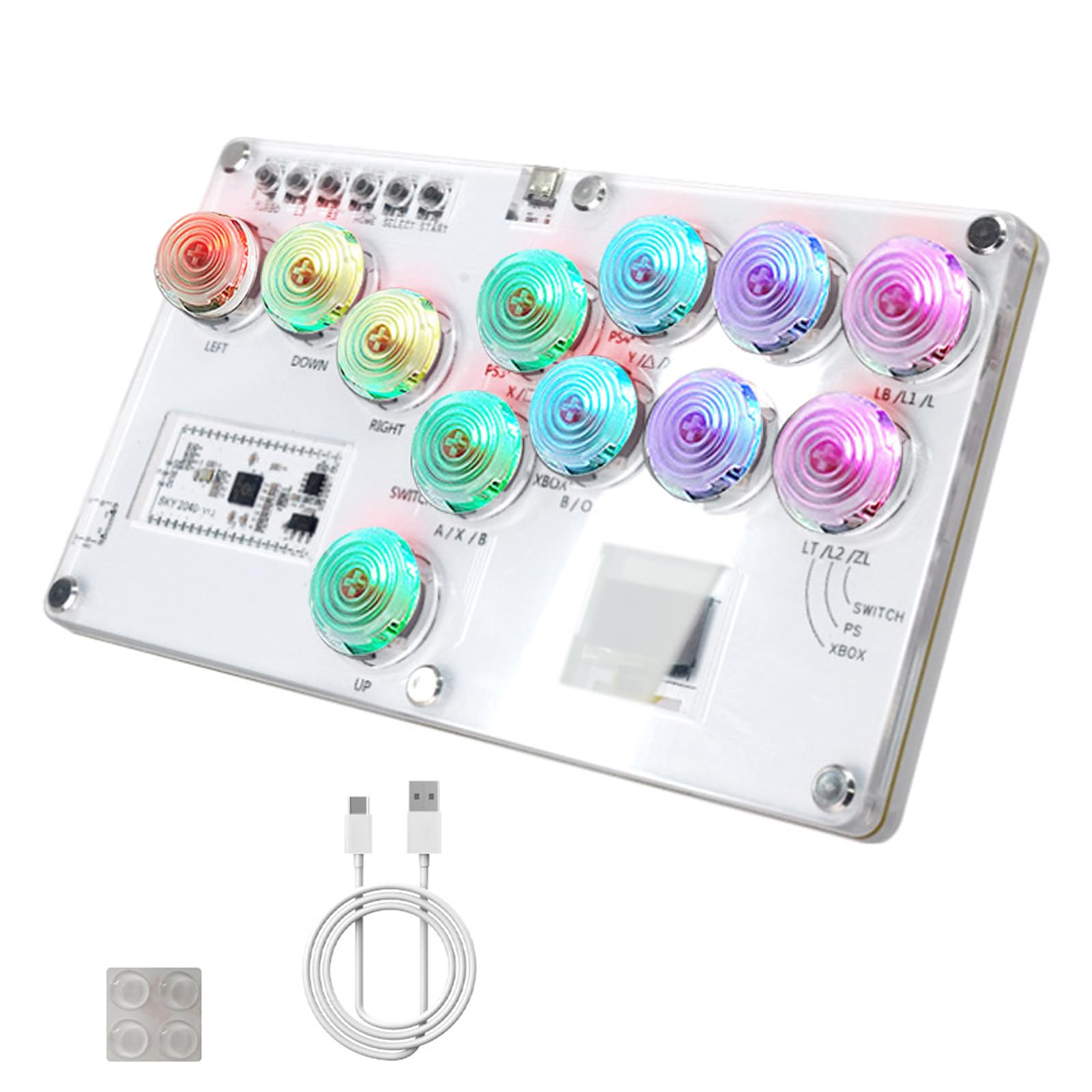 Amazon.co.jp: レバーレスコントローラー レバーレスアケコン 【小型 