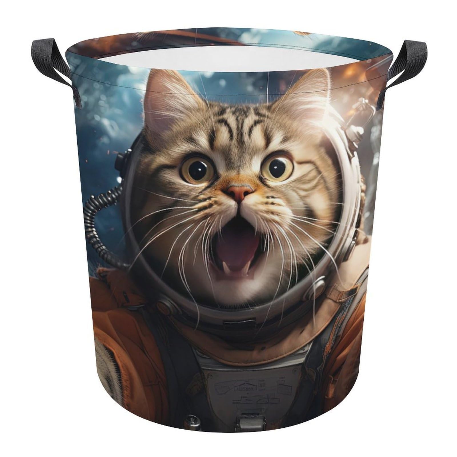 Cesta para la colada fantástica de gato para acabar con el desorden