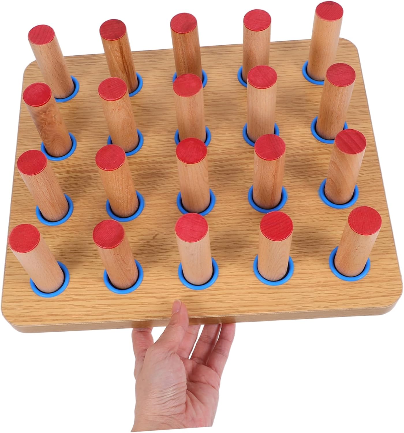 Hand Rehabilitation Pegboard for Finger Coordination and Grip Strength Durable Wooden Exercise Board for and Therapy Centers Promotes Flexibility and Dexterity All Rehabilitation