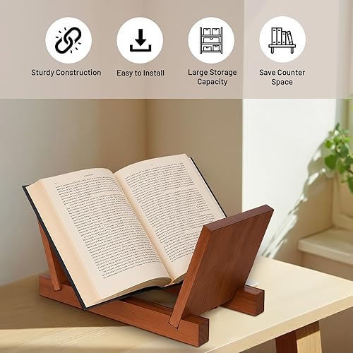 Miniatura 5 de Almacenamiento de discos de vinilo hecho a mano y soporte para exhibir hasta 50 discos de vinilo, diseño moderno de mediados de siglo, construcción