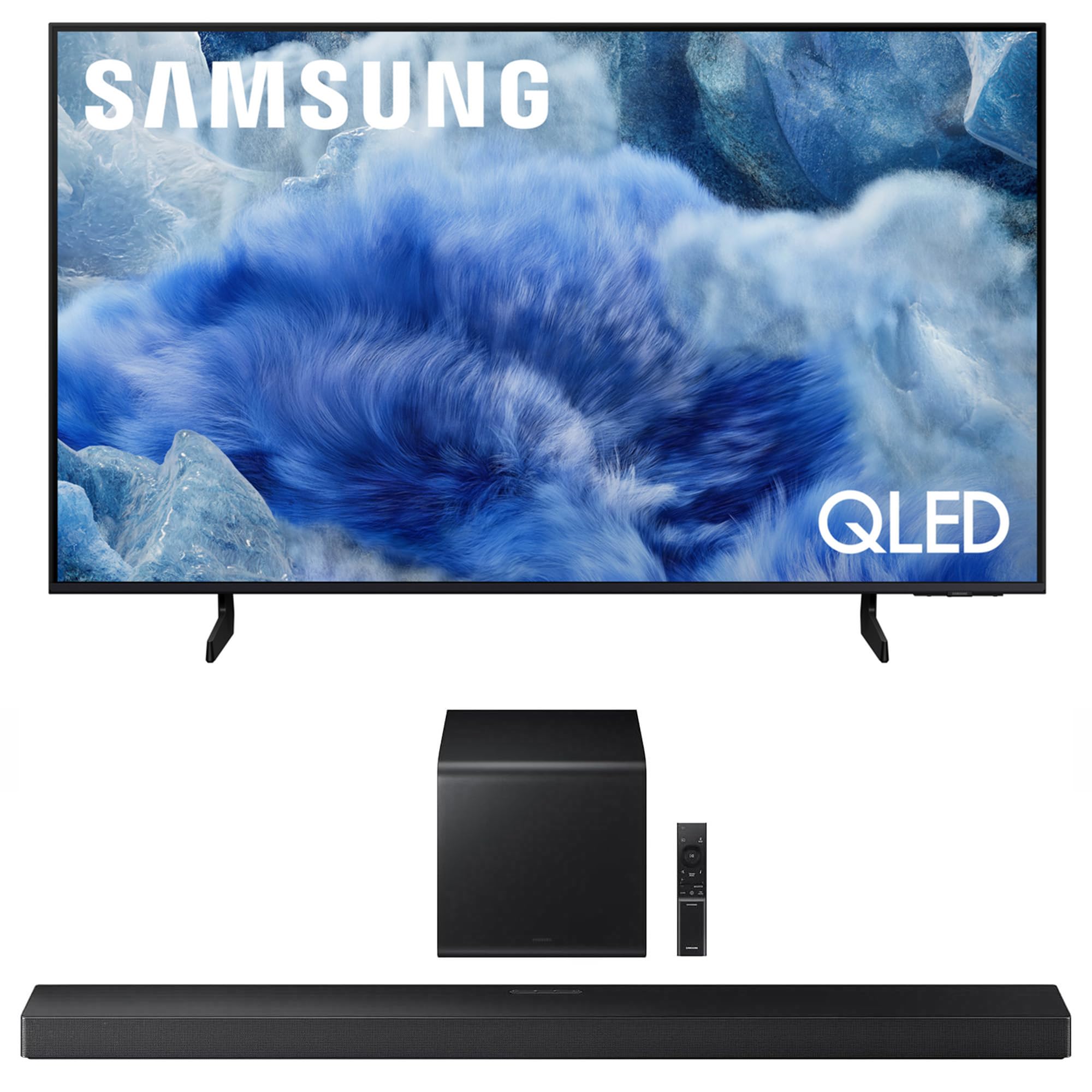 Samsung QN43Q8FAAFXZA 43 Inch Class QLED Q8F 4K Vision AI Smart TV with a HW-QS700F 3.1.2 Ch Dolby Atmos Soundbar and Subwoofer (2025)