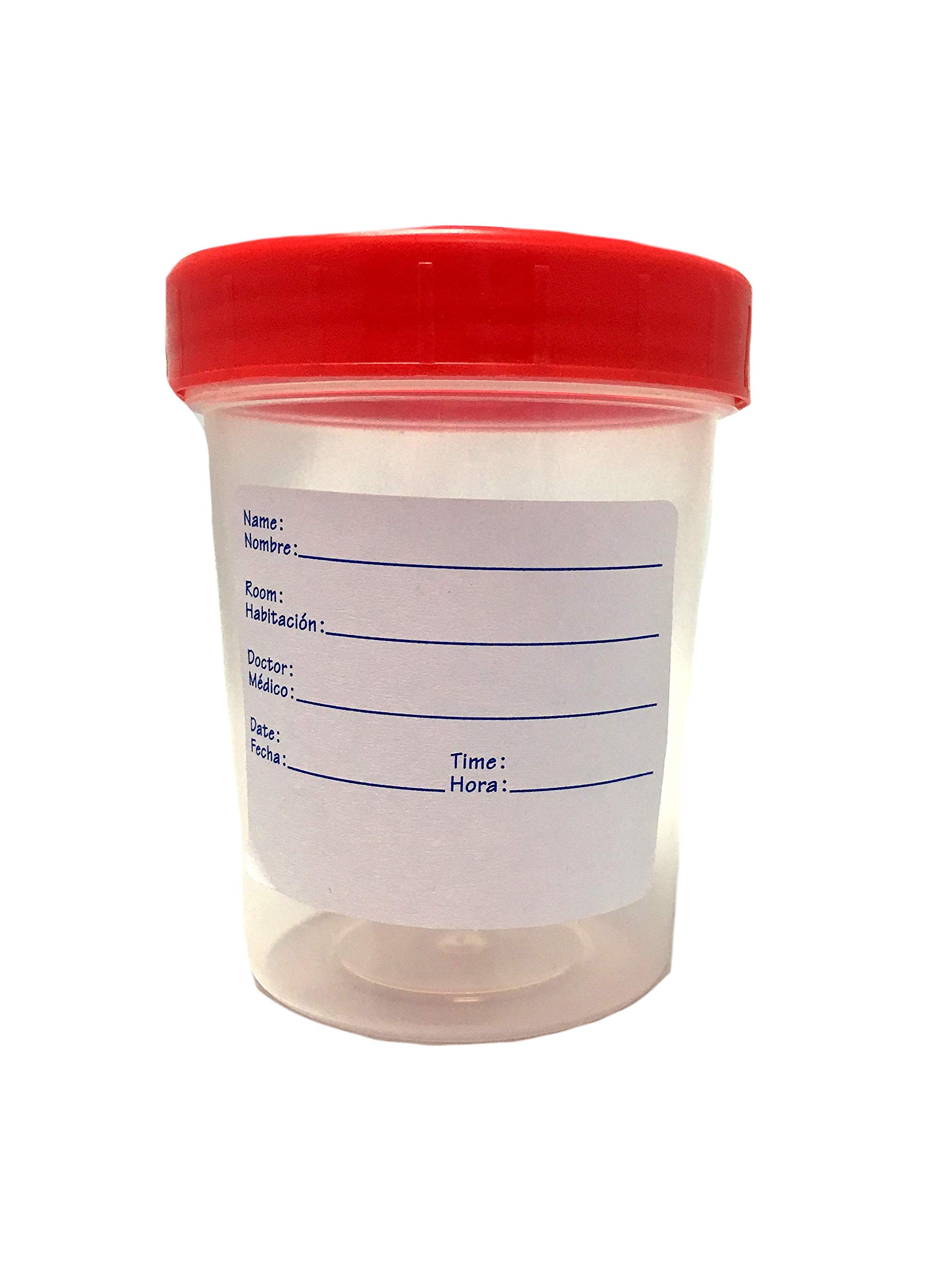 BioRx Laboratories Sponix BioRx Plastic Specimen Containers - Leak Resistant - 120 mL - with Temper Evident Label - Sterile - Green Cap - Pack of 80