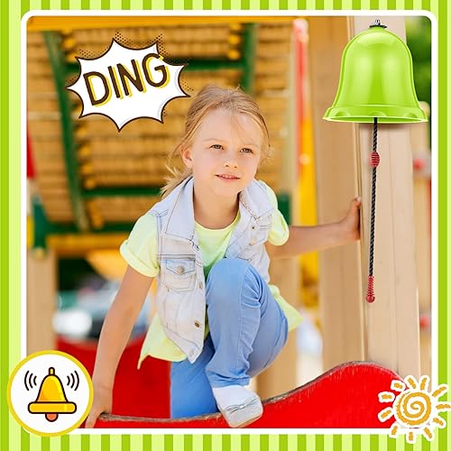 Miniatura 6 de Campana de juguetes para patio de recreo, campana colgante de plástico educativa, accesorios para niños y niñas, regalo al aire libre, juego de