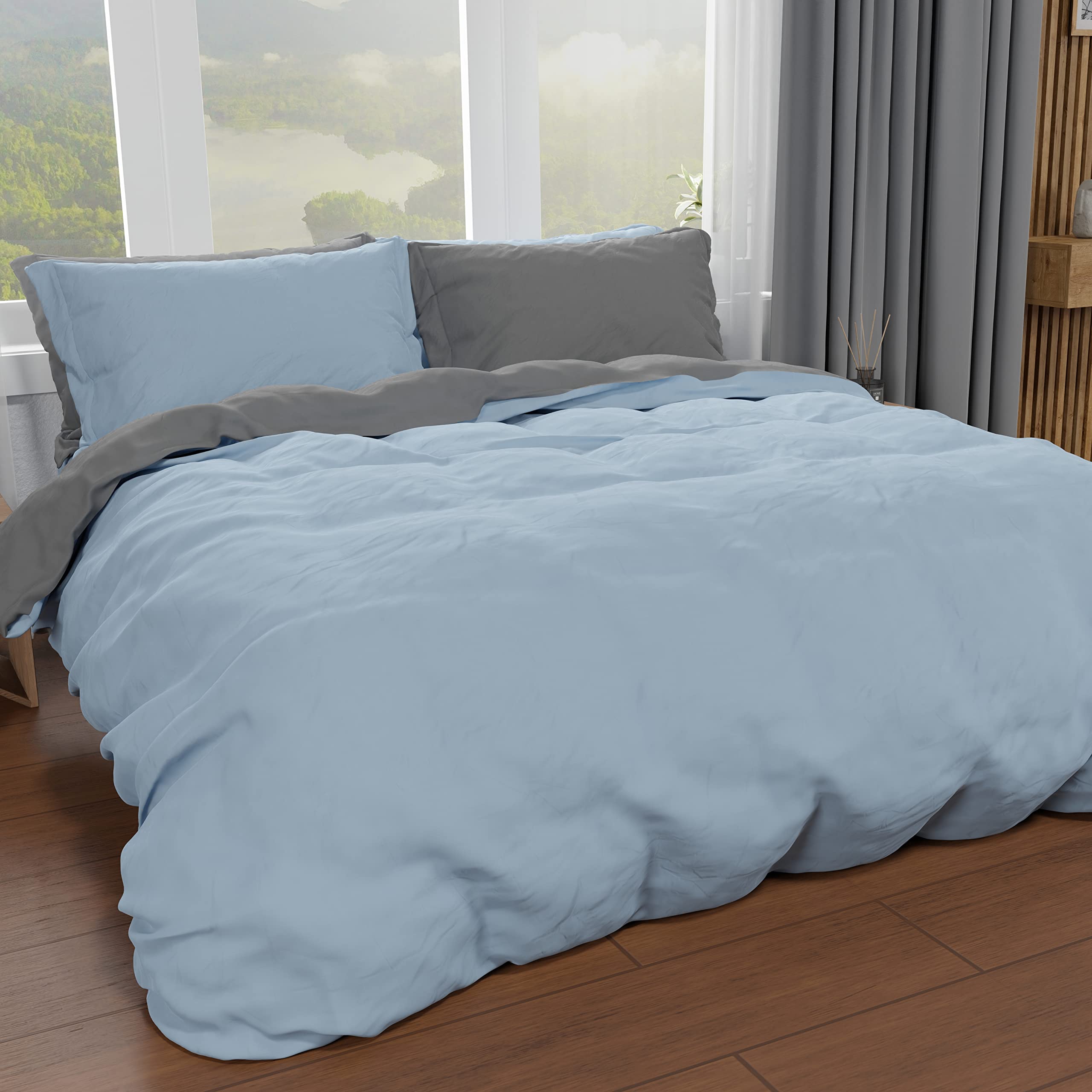 PETTI Artigiani Italiani, Double Duvet Cover Set 250 x 200 cm (2 Pillowcases 50 x 80 cm Included)