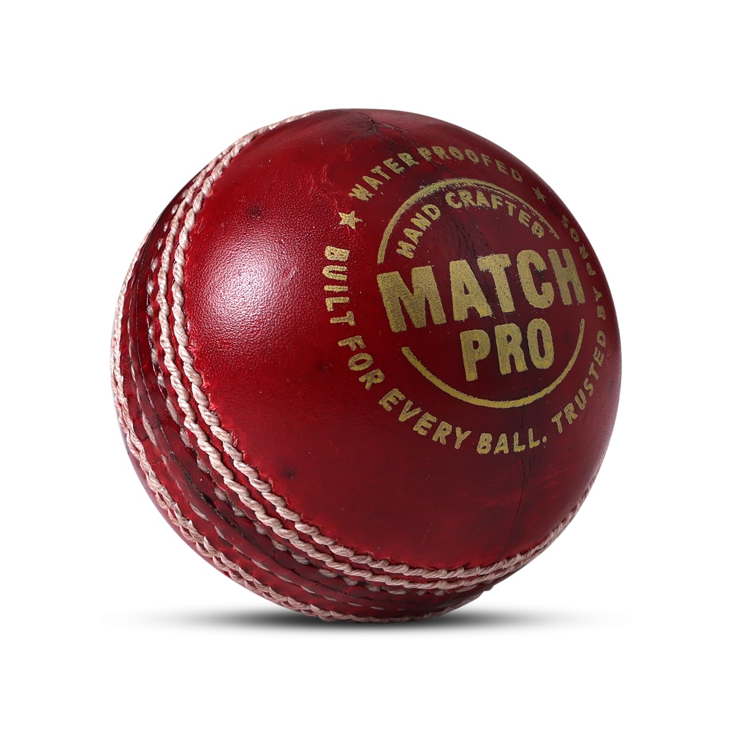 Leather Cricket Ball for Practice & Match, Grade 2 Hand Stitched Cork Core Ball, 35-40 Overs Durability, Club Level Training Cricket Ball, (Match Pro - Red)-image-45