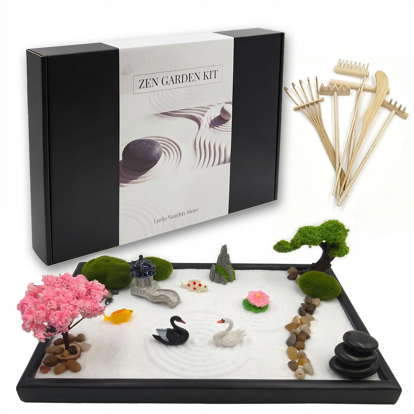 Amazon.com: FotuKare Zen Garden for Desk, Japanese Garden Home