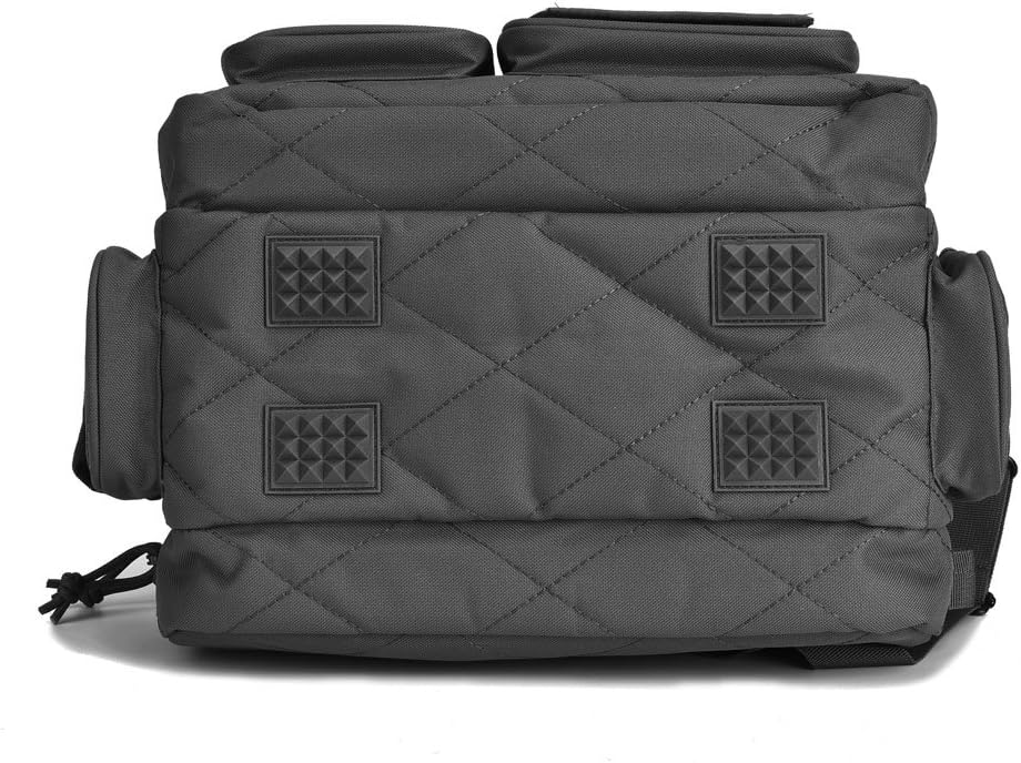 Tactical Gun Range Bag, Deluxe Pistol Shooting Range Duffle Bags Black