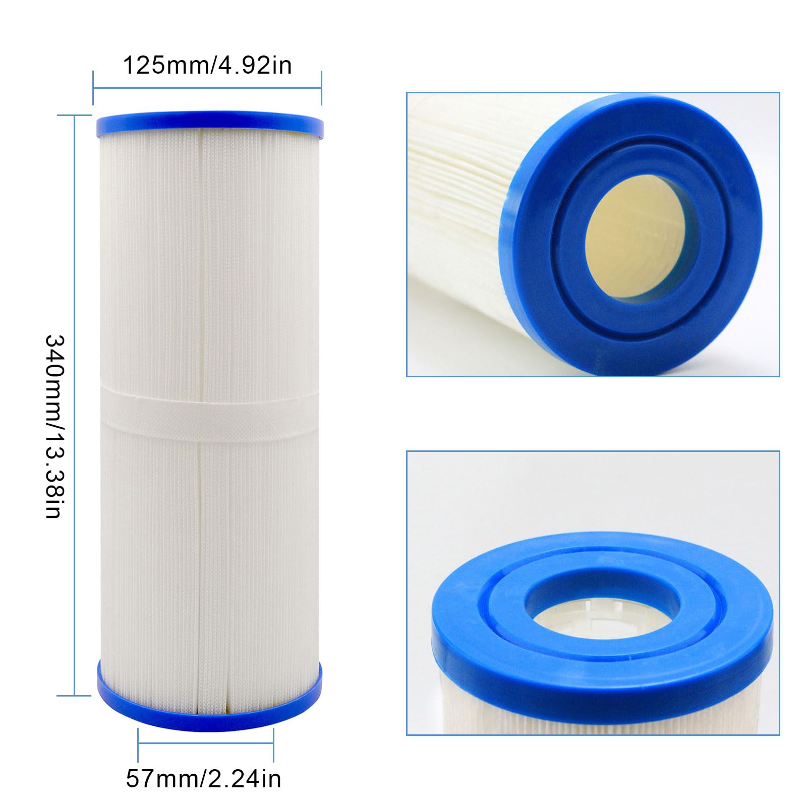 kingsea Cal Spa Hot Tub Filter Compatible with PRB50-IN,Unicel C-4950,Guardian 413-212-02,Filbur Fc-2390,FC-2390M,J200/J210/J220/J235/J245/J275,03FIL1600,2PCS
