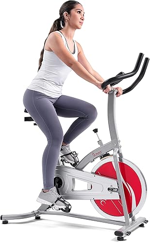 Sunny Health  Fitness - Bicicleta estática de ciclismo interior con monitor LCD SF-1203