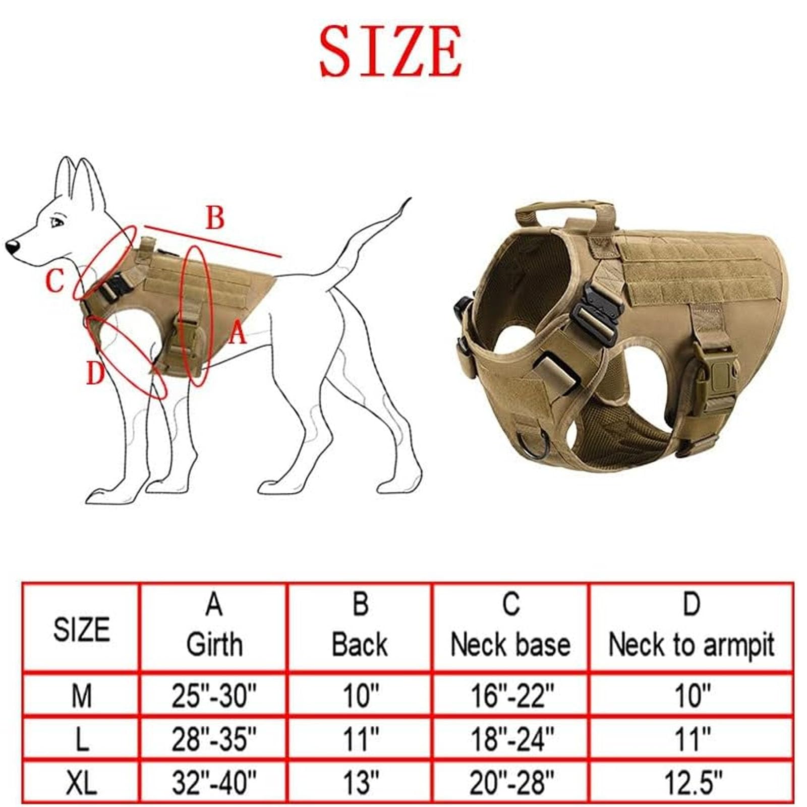 Pettorina Tattica per Cani con Maniglia, Clip per Cintura Anteriore Anti-Tiro, Imbracatura Completamente Regolabile, Imbracatura Traspirante per Tutte Le Stagioni per Cani E Gatti,Nero,XL