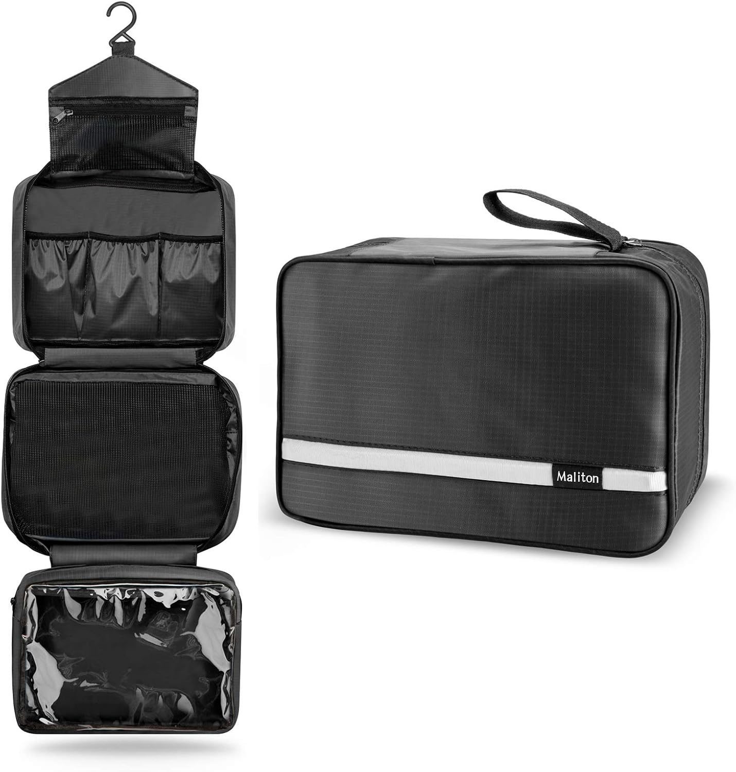 Maxchange Hanging Toiletry Bag Compact Travel Toiletry Bag for Men