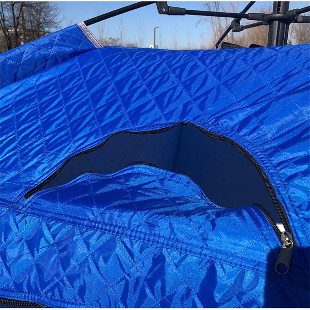zelt erhöhung Winterzelt Doppelzelt Outdoor Angeln auf Eis Eis Zelte Erhöhung der Zelte aus dicker Baumwolle für die Familie Kurze Wochenenden Hallo Sport & Freizeit PVC Tarpaulin Water Tanks Dynamobeleuchtung Lenses Color:silver blue