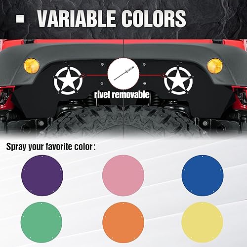 Vista 12 de Forros de guardabarros interiores delanteros compatibles con Wrangler JK y JKU Unlimited 2/4 puertas 2007-2018, estilo atornillable, cubierta