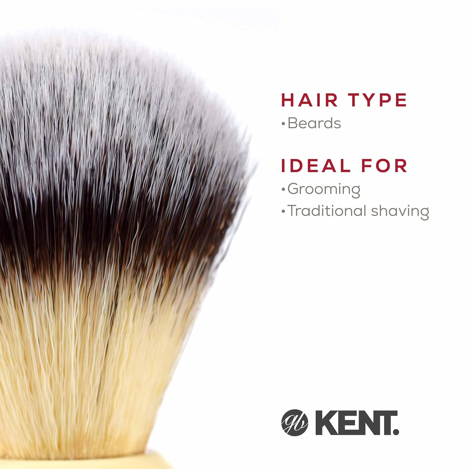 Kent BK8S Shaving Brush for beards and grooming