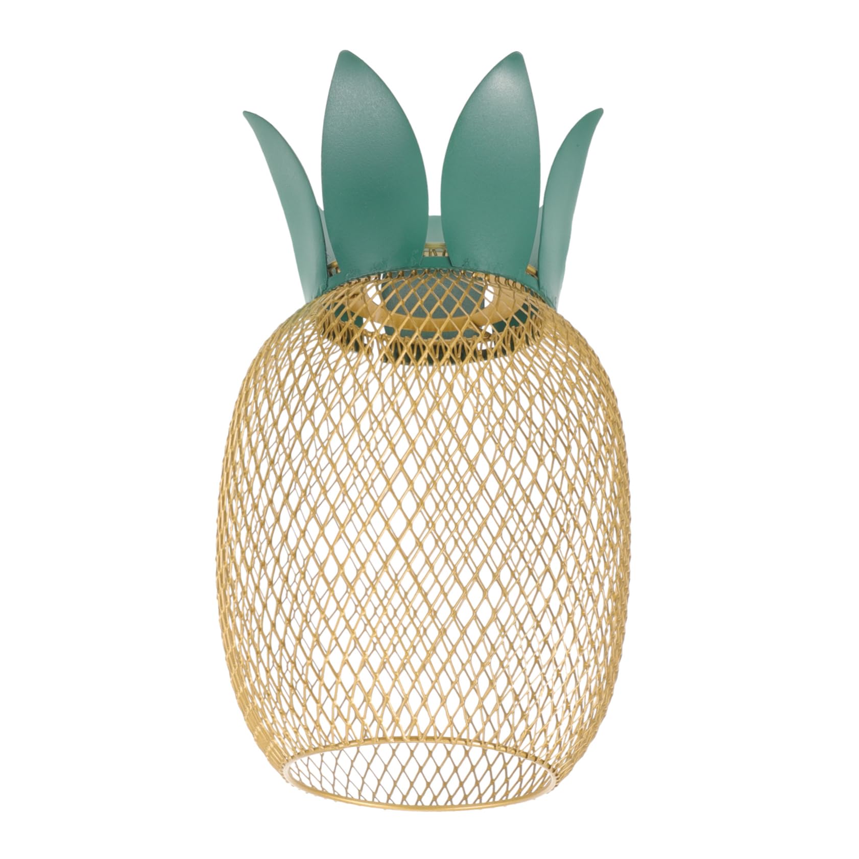 jojofuny Metal Shade Pineapple Chandelier Lamp Shades Pendant Lamp for Table Hollow Out Metal Wire Light Light Bulb Cage Guard