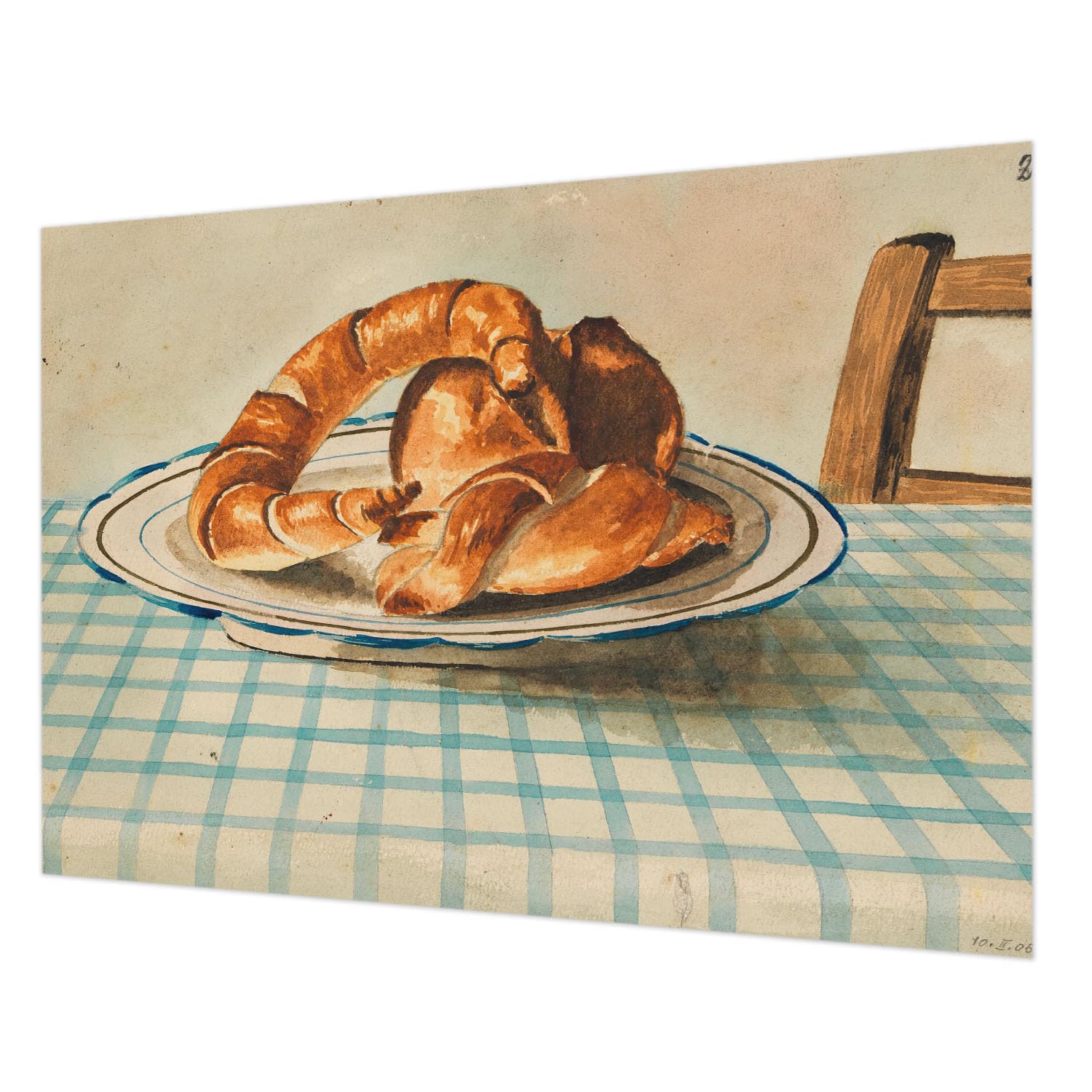 Papier peint intissé pour chambre à coucher motif pâtisseries