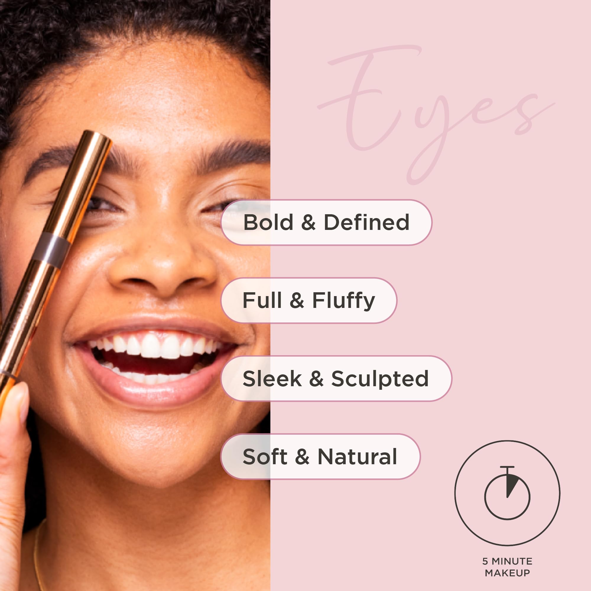 Shape & Set Light Blonde Eyebrow Pencil & Fixing Gel Duo from Sculpted by Aimee 2.5ml, Travel-Friendly - Image 2