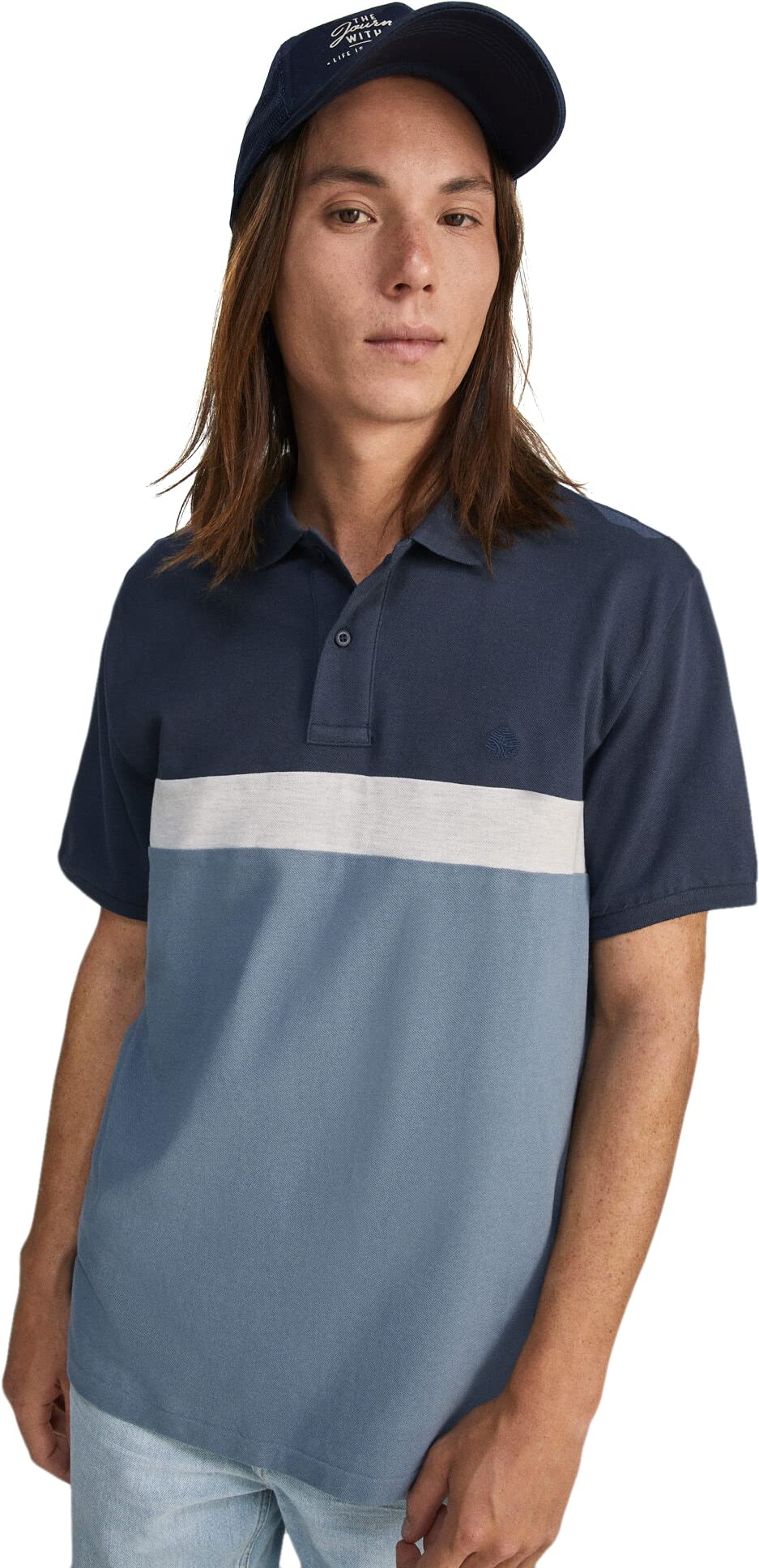 SpringfieldMen's Pique Block Color Polo Polo shirt
