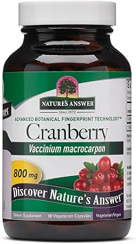 Natures Answer Cranberry Fruit | Dietary Supplement | Supports Urinary Tract and Immune Systems | Vegetarian, Kosher Certified & Vegan | 90 Capsules | Single Count