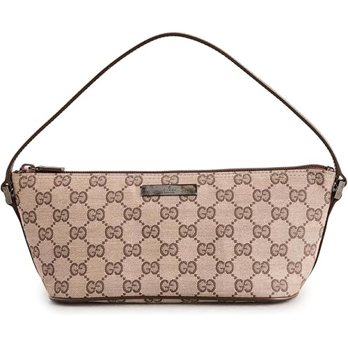 Gucci Women's Pre-Loved Boat Pochette, GG Canvas