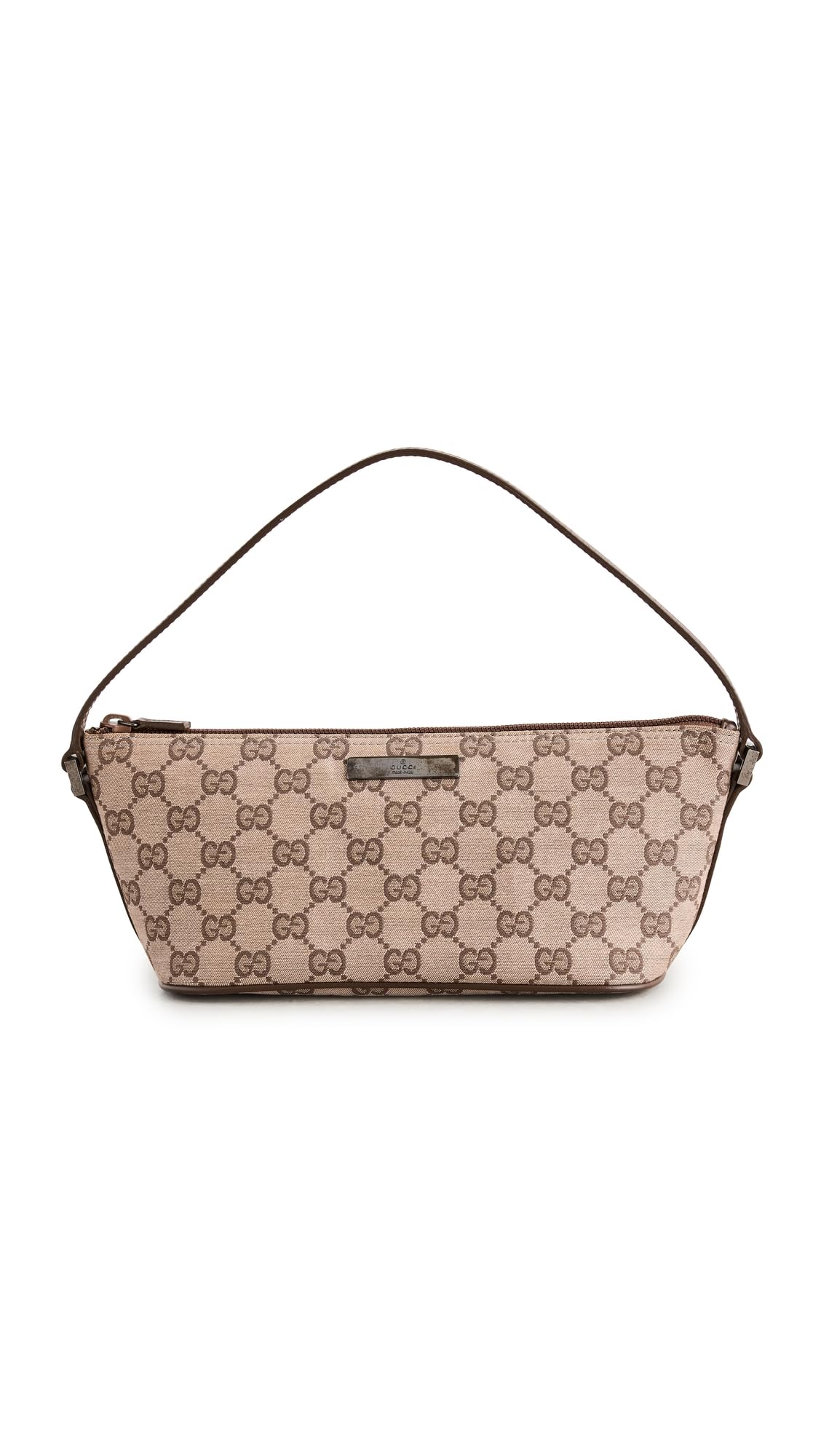 Gucci Women's Pre-Loved Boat Pochette, GG Canvas