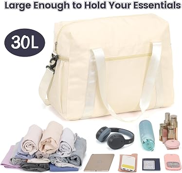 Cambond Spirit Airlines Personal Item Bag - Travel Duffle Bag, Beige