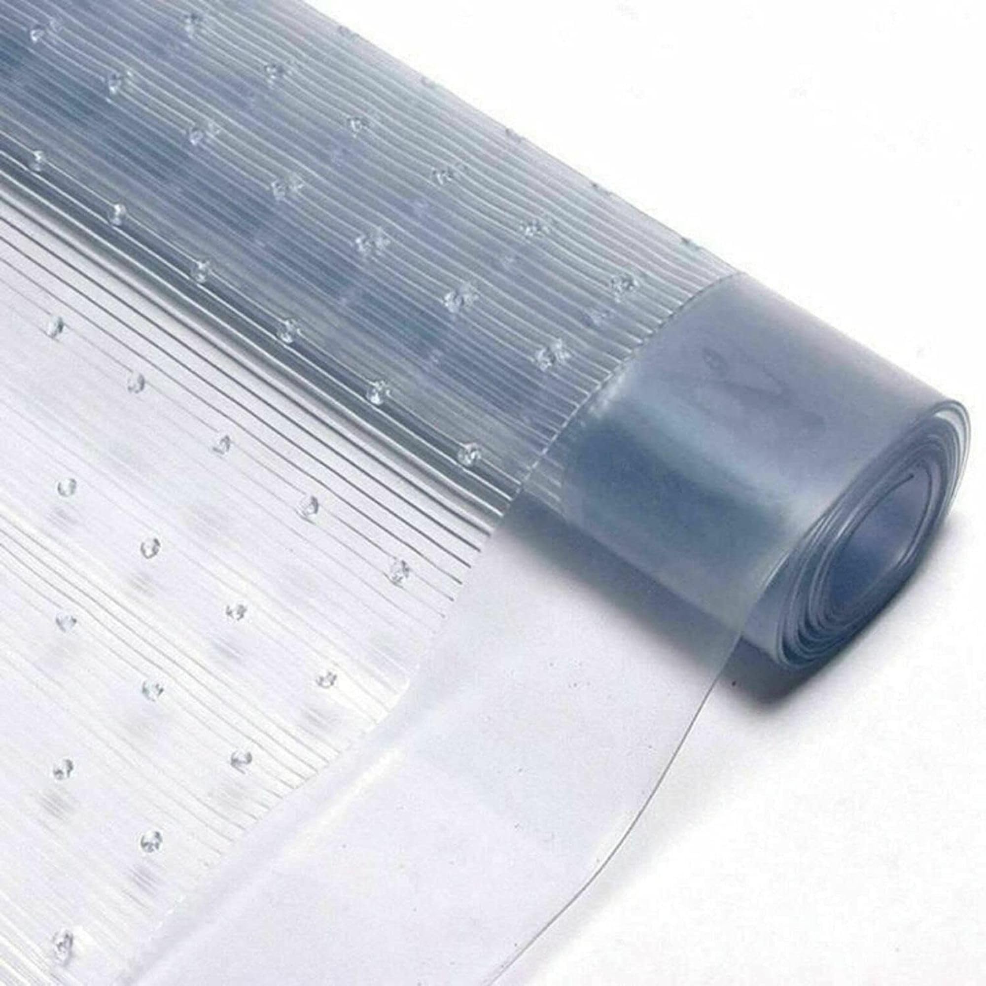 ARUUJ Heavy Duty Vinyl Carpet Protector Roll, Clear Plastic Floor Runner Mat with Gripper, Waterproof PVC Carpet Protector for Hallway, Home, Office, Workstation 27 Inch Wide x (4 Meter)
