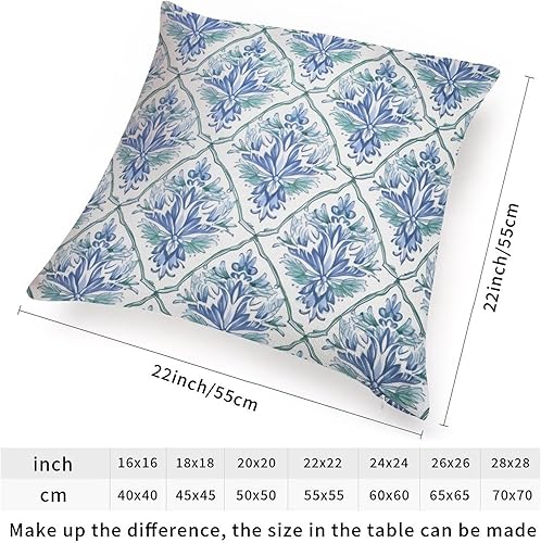 Vista 108 de ArogGeld Fundas de cojín asiáticas escénicas elegantes chinoiserie, diseño de loto verde, pájaros, jardines, funda de almohada para sofá