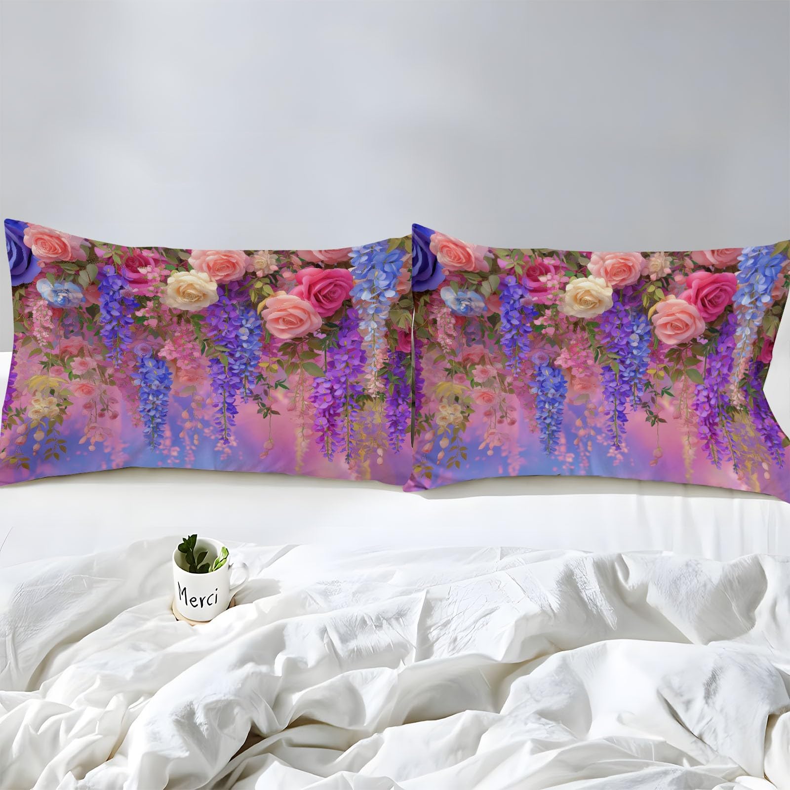Prześcieradło z gumką Glycine Dream Pink Beanie z gumką 30 cm, miękki i trwały, oddychający materac z gumką dookoła, różowe, 90 x 190 cm