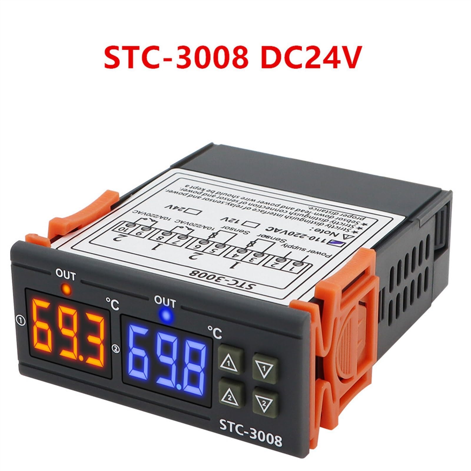 STC-1000 STC-3028 STC-3008 Cyfrowy Wilgotność Regulator Wilgotności Termometr Czujnik Podgrzewacz Chłodziarka 24 V/220 V (STC-3008 DC24V)