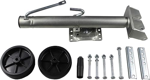 Miniatura 4 de MaxxHaul 70149 Gato hidráulico para remolques con elevador suspenso de 11-12 con ruedas dobles 1500 lb Capacidad