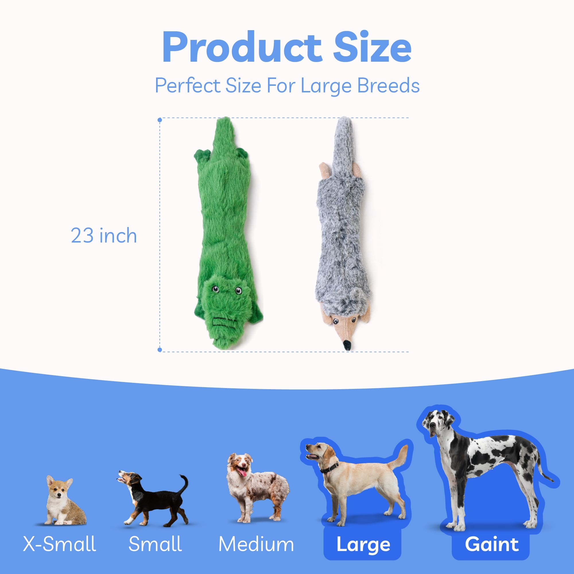 Giocattoli Cigolanti Per Cani Piccoli - Confezione 6 Pezzi, Senza Imbottitura - Foto 2