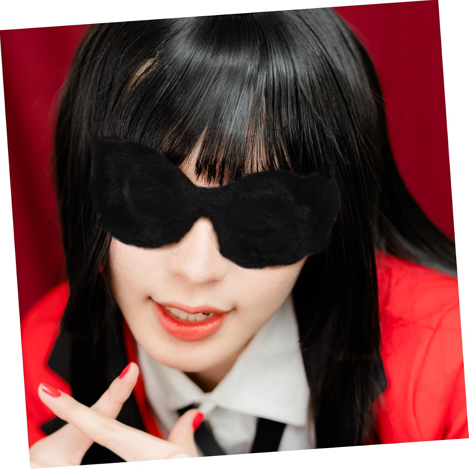 CALLARON 2pcs Plush Glasses Black Sunglasses for Women Plush Eyeglasses Women Fuzzy Sunglasses Valentines