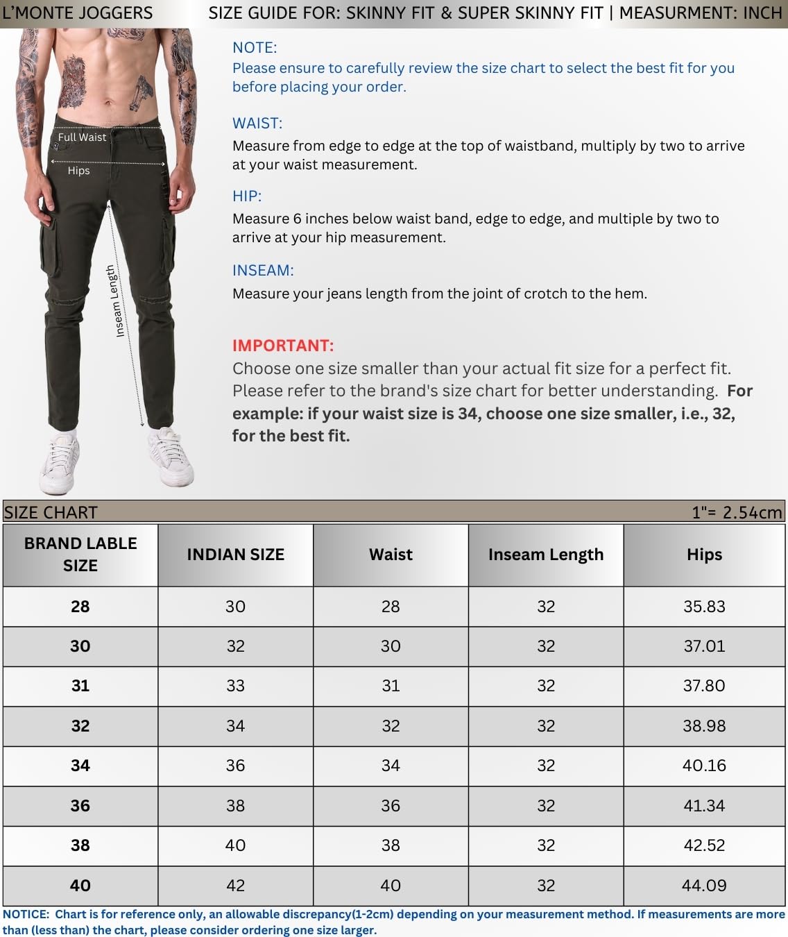 L'MONTE Imported Multi Pockets Cotton Cargo Skinny Fit Stretchable Army Green Joggers Pant for Men (32, Army Green) 4
