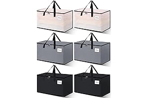 Heavy Duty Moving Bags - 6 Pack of Extra Large Packing and Storage Totes