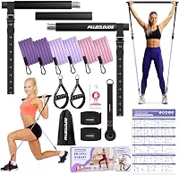 Paleclouds Pilates Rúd 3 Ellenállásgumival Otthoni Edzéshez 1
