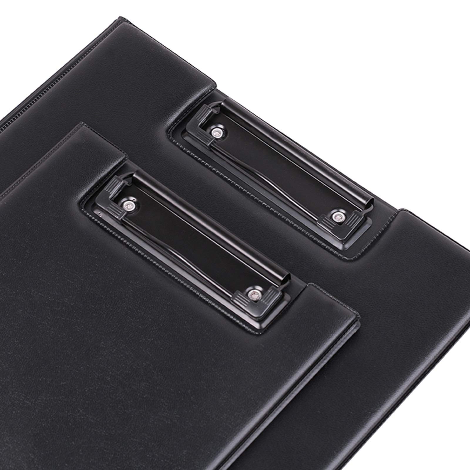 Clasificadores 10 paquetes de portapapeles plegables Portapapeles de cuero de la carpeta de negocios Reunión de la redacción de informes de la carpeta Datos Clasificación de la carpeta Tablero de escr