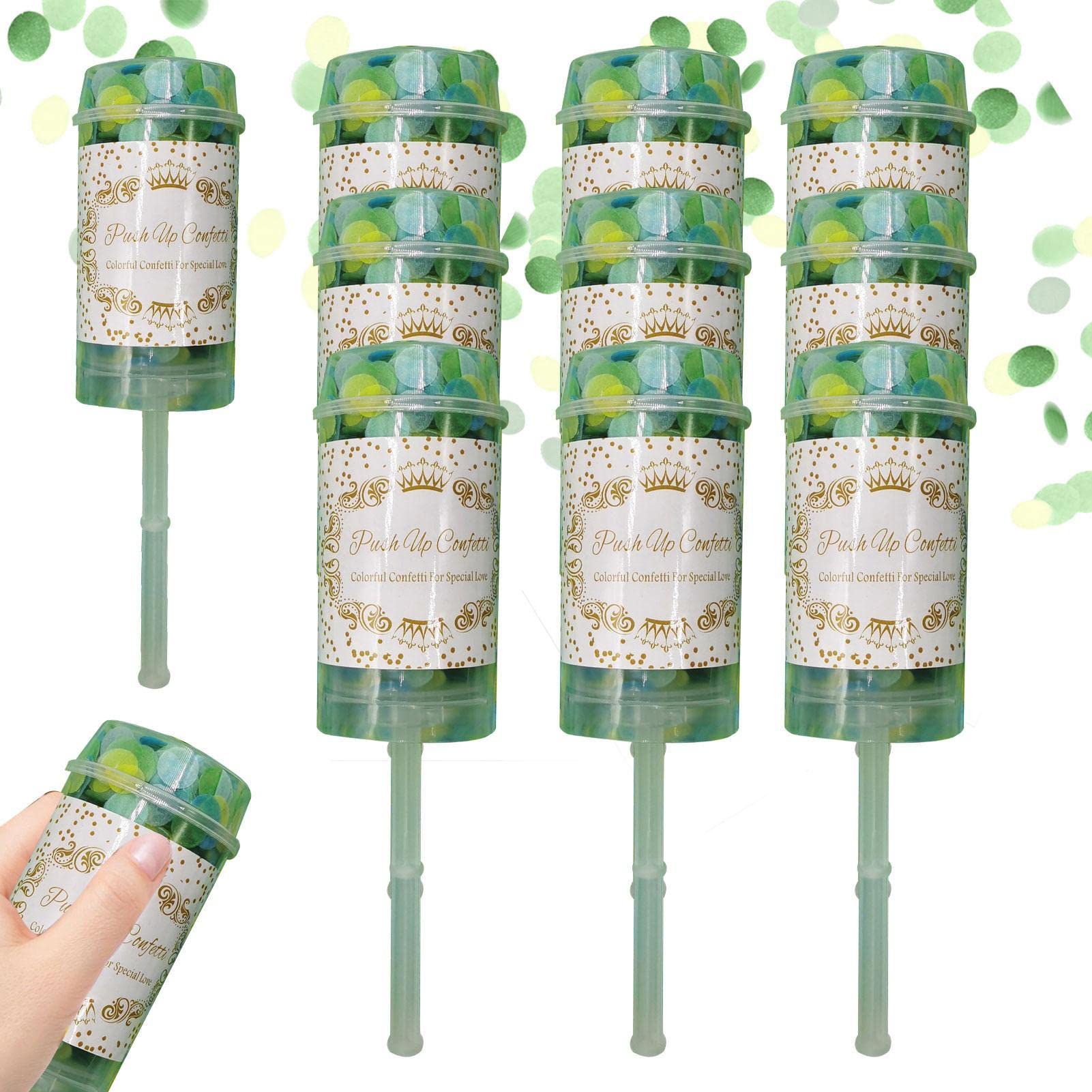 Confetti Cannon,10 Pieces Coloful Confetti Cannons Confetti Poppers | Paper Cannon Shooter for Wedding Baby Shower