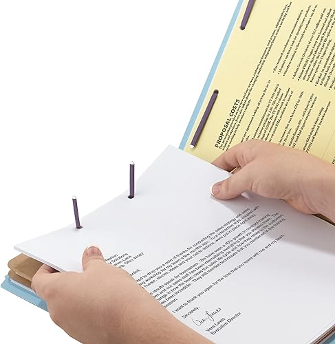 Miniatura 4 de Smead Carpeta de archivos de clasificación de cartón prensado con cierres SafeSHIELD, 2 divisores de bolsillo, expansión de 2 pulgadas, tamaño