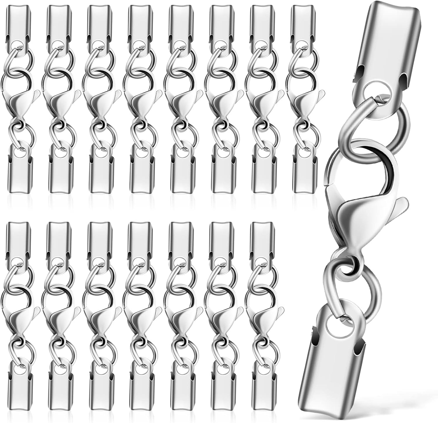 Sewroro 40pcs Necklace Clasps Closures Jewelry Clasps