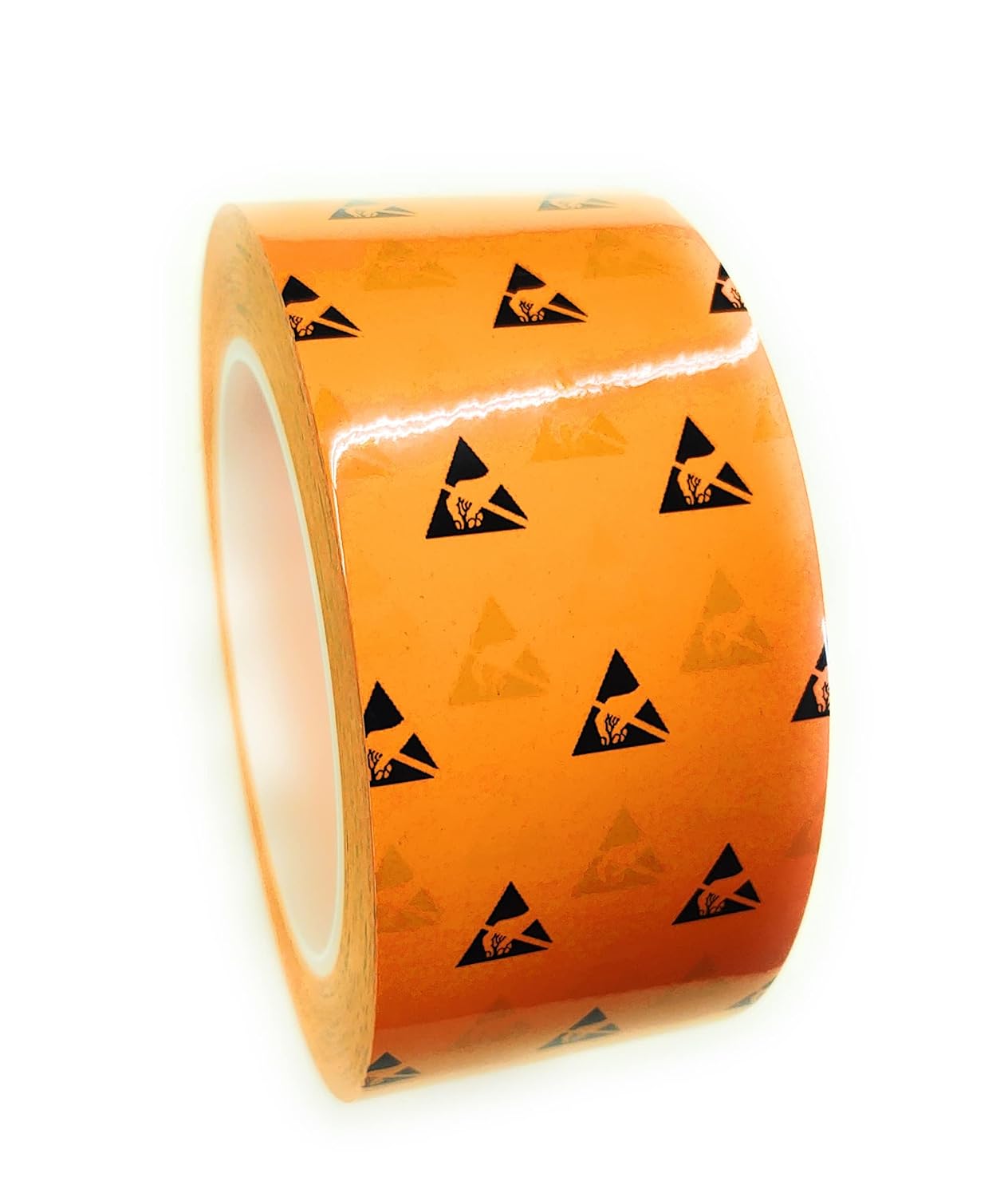 UltraTape 2265 Anti-Static ESD Safe Marking Tape, Printed ESD Symbol, ESD Protected Area, Cleanroom 5S, No-Residue Vinyl OrangeTape (2 in x 108 ft - 1 Roll)