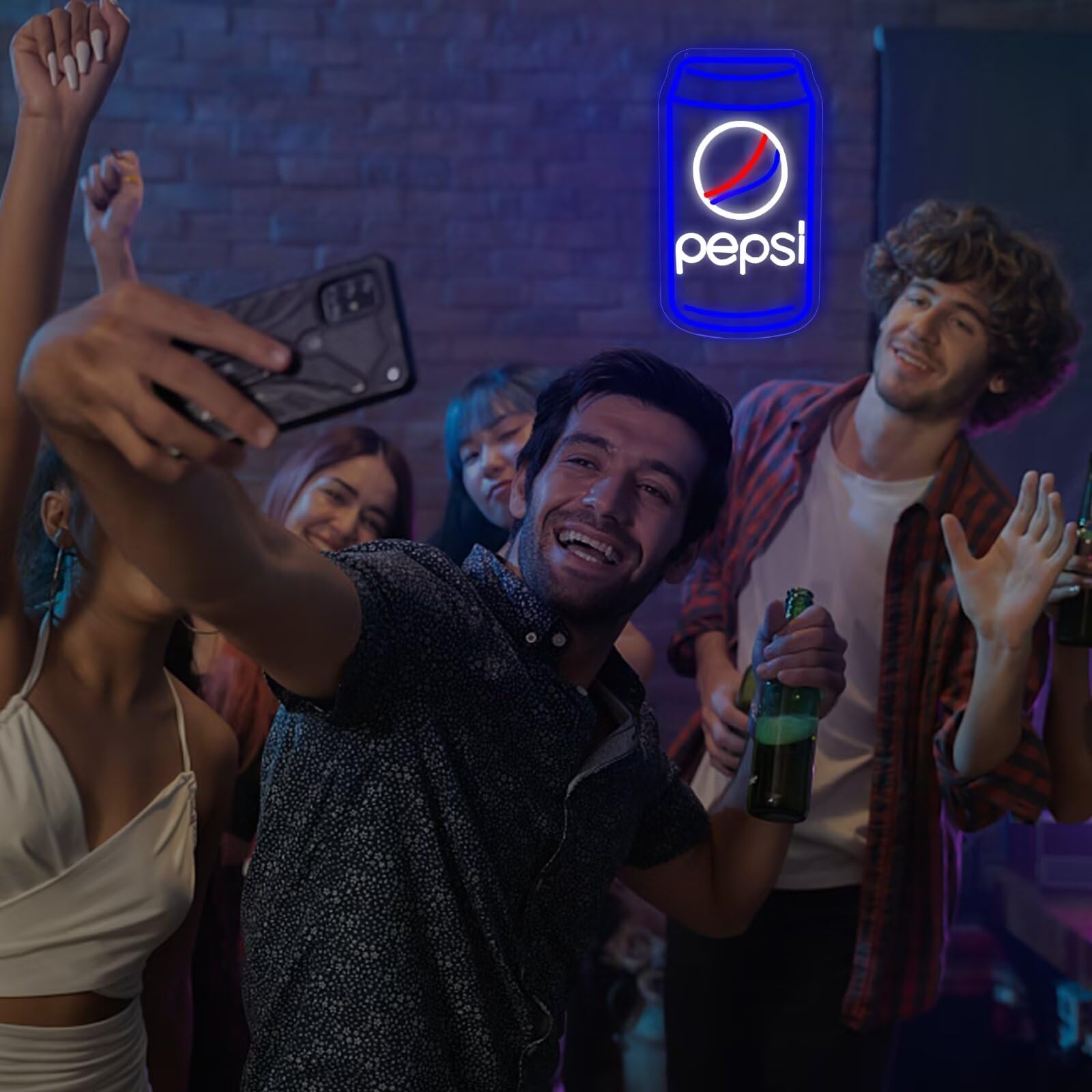 Cola neonowy znak do dekoracji ścian, ściemniane, neonowe światła do sypialni, LED, znaki biznesowe, odpowiedni dla mężczyzny, jaskini, baru, pubu, sklepu, bistro, restauracji, klubu, na urodziny