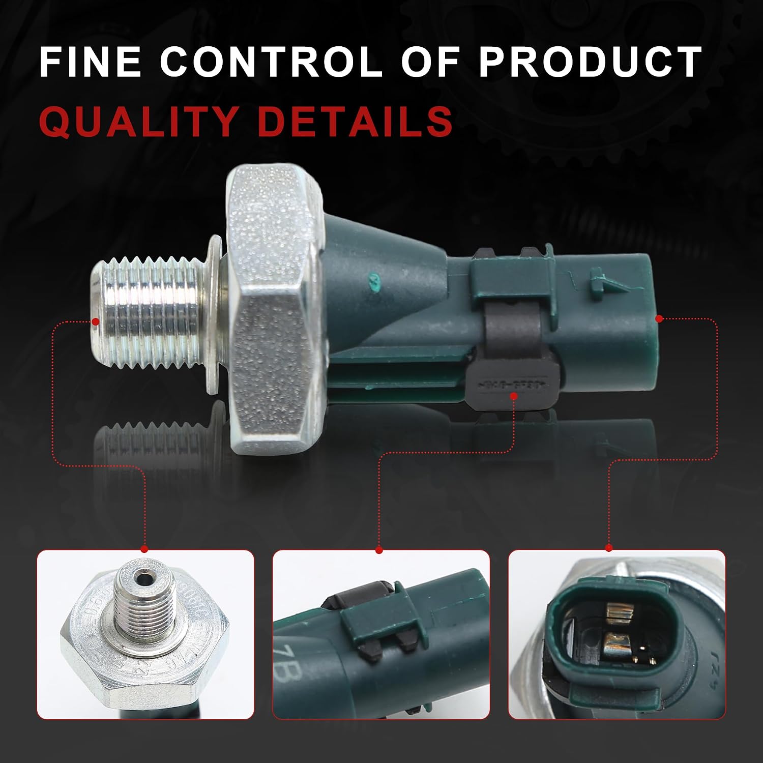 06L919081 06L919081A Oil Pressure Sensor Switch Compatible with Audi A1 A3 A4 A5 A6 A7 A8 Q2 Q3 Q5 Q7 Q8 TT VW Beetle Golf Jetta Passat Polo Tiguan Touran Seat Skoda