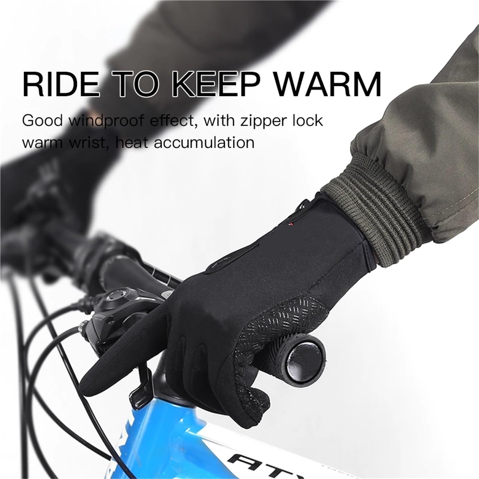 1 paio di guanti invernali for uomo donna caldi ciclismo all'aperto guida arrampicata freddi antiscivolo antivento Per Arrampicata