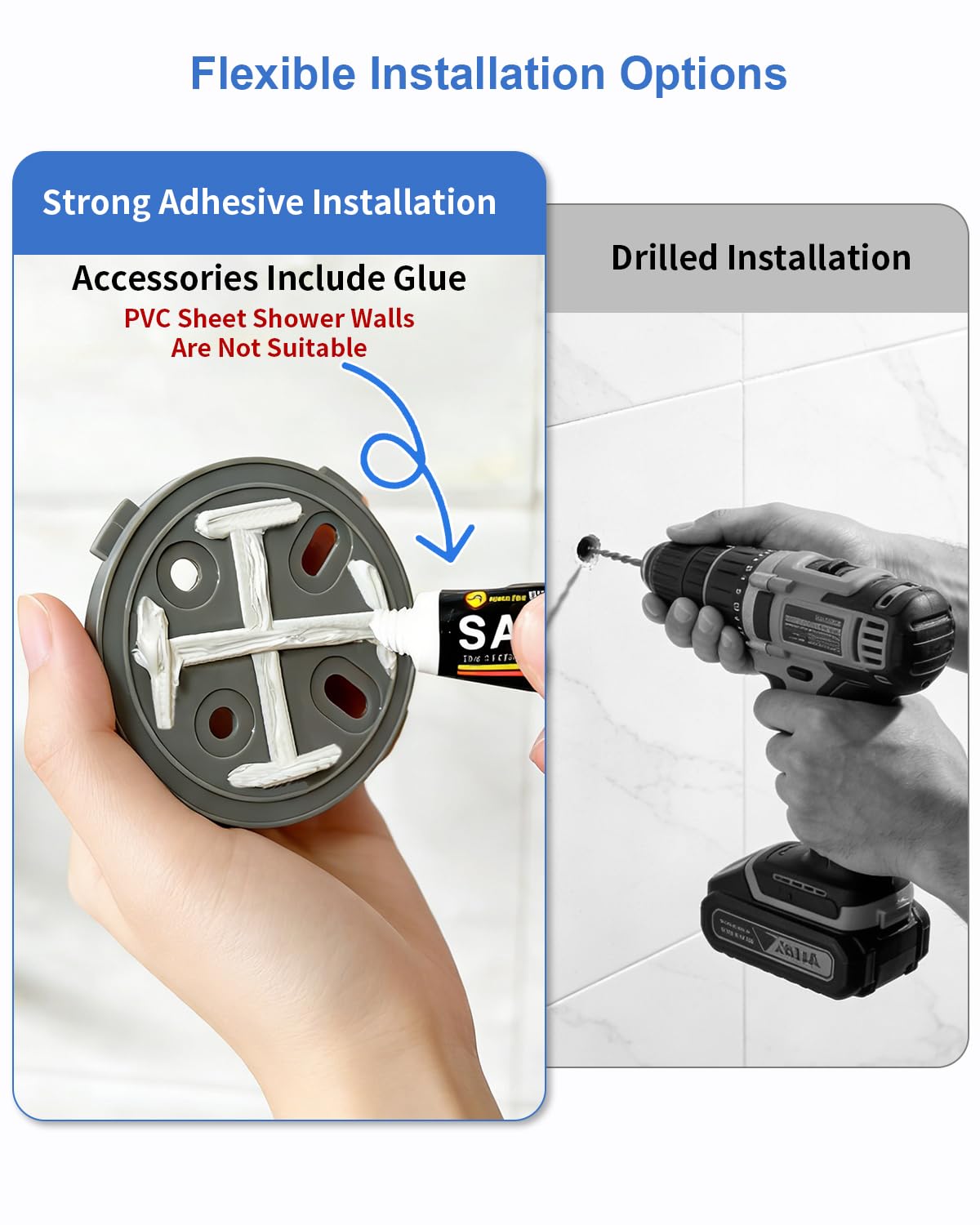 Magnetic Remote Dock for Moen Magnetix Handheld Shower Head, Chrome Magnetic Handheld Shower Head Holder, 186117 - 4