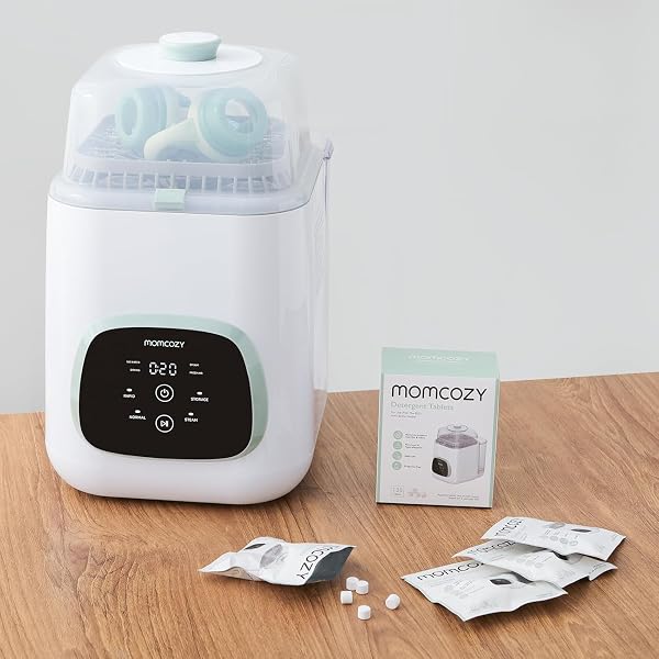 Momcozy Official Washing Block for KleanPal Pro Baby Bottle Washer, 120 Detergent Tablets for Cleaning Baby Bottles, Breast Pump Parts, Feeding Accessories, Rinse-Free, BPA-Free, Travel & Home Use - 3
