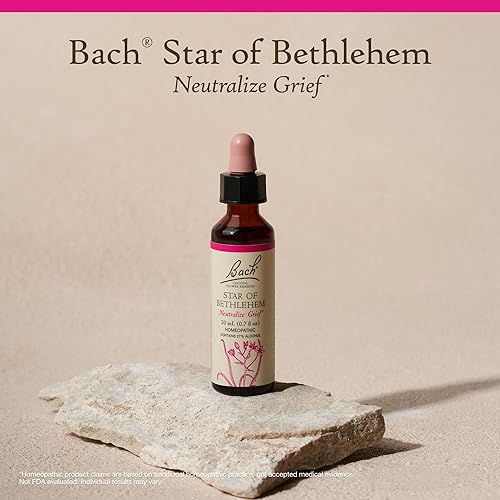 Miniatura 5 de Bach Remedios florales originales, Estrella de Belén - Gotero de 0.7 fl oz, paquete de 2 - Neutraliza el dolor - Esencia floral homeopática natural